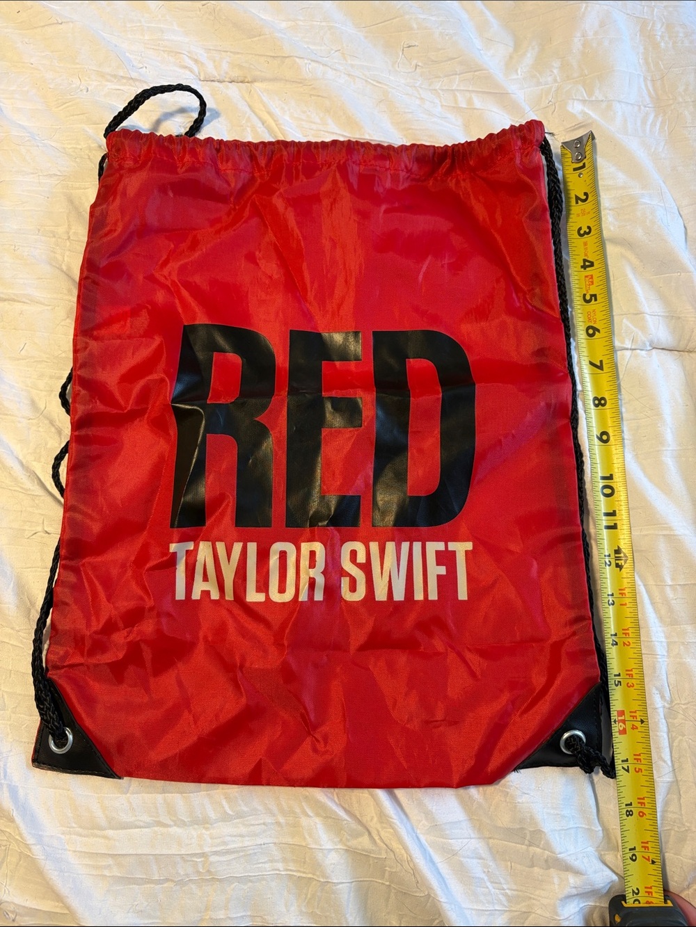 Taylor Swift Red Tour Drawstring Backpack